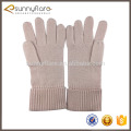 Customized wool cashmere knit winter gloves for woman